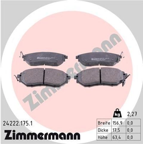 Гальмівні колодки 242221751 ZIMMERMANN