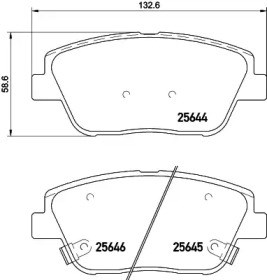 Гальмівні колодки 256441752 ZIMMERMANN
