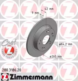 Дискові гальма 280318620 ZIMMERMANN
