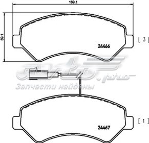 Тормозні колодки 3163600910 JP GROUP