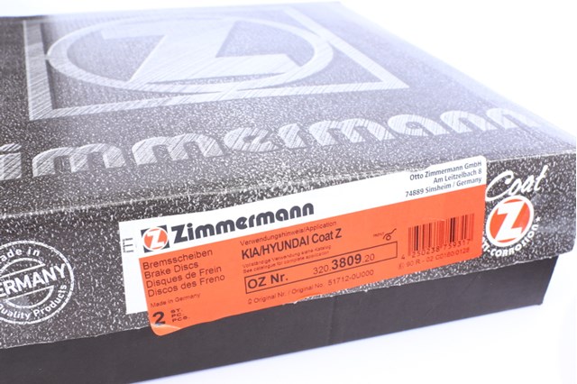 Гальмо дискове переднє 320380920 ZIMMERMANN