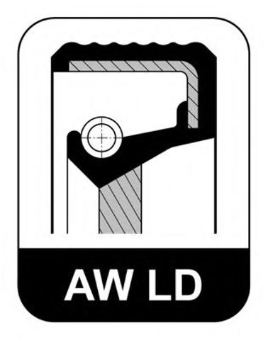 Сальник колінвала двигуна, задній 326798 ELRING