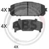 Колодки передні 35047 ABS