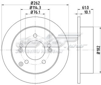 Диск заднього гальма 3563200700 JP GROUP