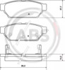 Задні гальмівні колодки 36864 ABS