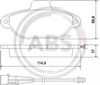 Колодки гальмівні передні, дискові 37896 ABS