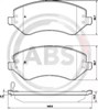 Колодки гальмівні передні, дискові 38856 ABS