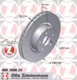 Гальмо дискове переднє 400360620 ZIMMERMANN