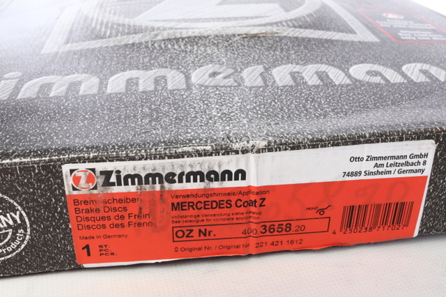 Гальмо дискове переднє 400365820 ZIMMERMANN