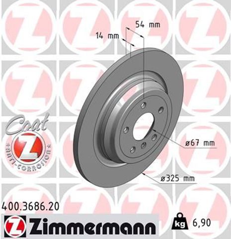 Дискові гальма 400368620 ZIMMERMANN