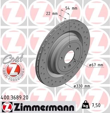 Дискові гальма 400368920 ZIMMERMANN