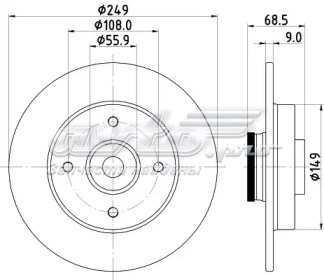 Дискові гальма 4163200600 JP GROUP