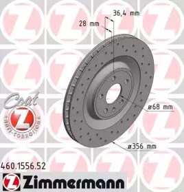 Дискові гальма 460155652 ZIMMERMANN