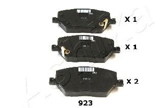 Колодки гальмівні передні, дискові 5009923 ASHIKA