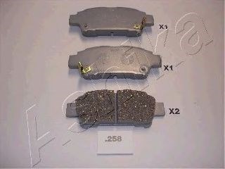 Задні дискові колодки 5102258 ASHIKA