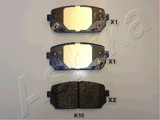 Комплект задніх колодок 510KK10 ASHIKA