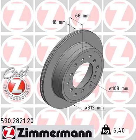 Дискові гальма 590282120 ZIMMERMANN