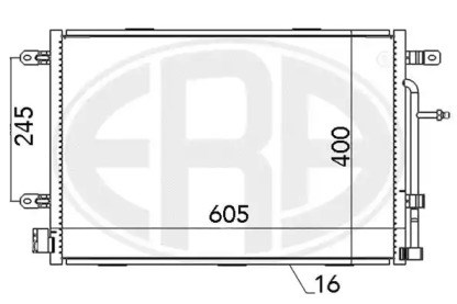 Конденсатор системи охолодження системи 667052 ERA