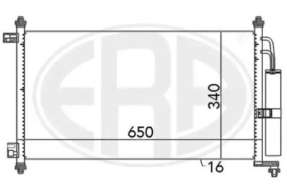 Радіатор системи охолодження кондиціонера 667069 ERA