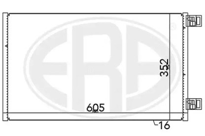 Радіатор системи охолодження кондиціонера 667148 ERA
