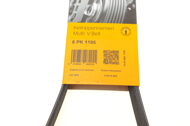 Ремінь кондиціонера 6PK1195 CONTINENTAL