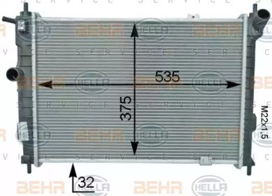 Радіатор основний 7705032 KAMOKA