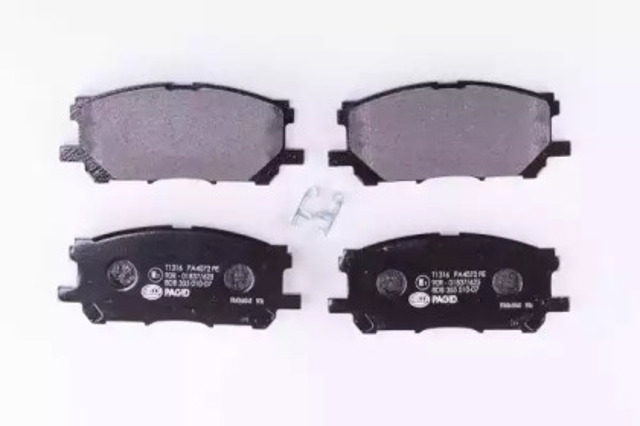 Передні гальмівні колодки 8DB355010071 HELLA