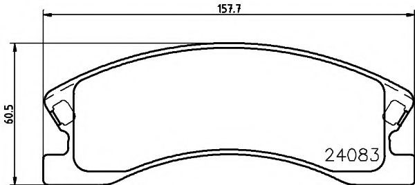 Тормозні колодки 8DB355011541 HELLA