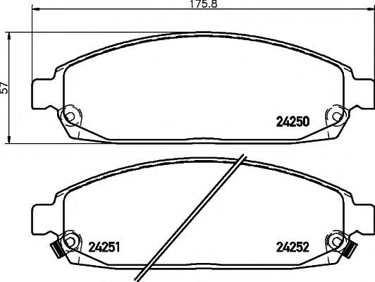 Дискові гальма 8DB355012101 HELLA