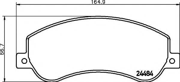 Тормозні колодки 8DB355012761 HELLA