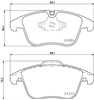 Колодки гальмівні передні, дискові 8DB355013731 HELLA