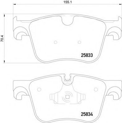 Гальмівні колодки 8DB355020981 HELLA