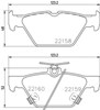 Колодки на гальмо задній дисковий 8DB355023341 HELLA