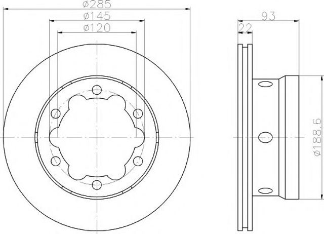 Задні дискові гальма 8DD355105811 HELLA