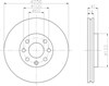 Гальмо дискове переднє 8DD355106051 HELLA