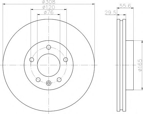 Ротор гальмівний 8DD355109661 HELLA
