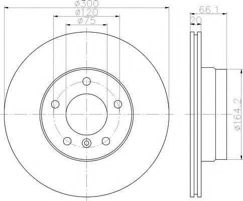 Дискові гальма 8DD355111281 HELLA