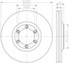 Диск гальмівний передній 8DD355115231 HELLA