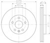 Гальмо дискове переднє 8DD355116351 HELLA