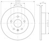 Диск гальмівний задній 8DD355116831 HELLA