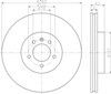 Диск гальмівний передній 8DD355118871 HELLA