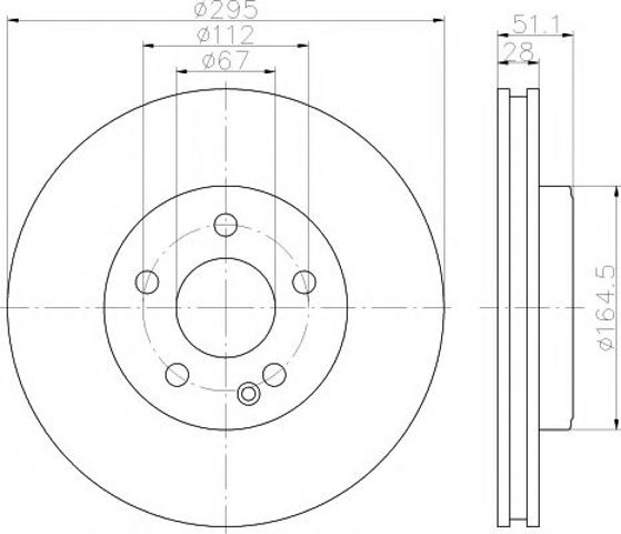 Ротор гальмівний 8DD355119591 HELLA