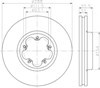 Гальмо дискове переднє 8DD355120111 HELLA