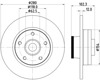 Диск гальмівний задній 8DD355123251 HELLA