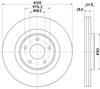 Гальмо дискове переднє 8DD355125341 HELLA