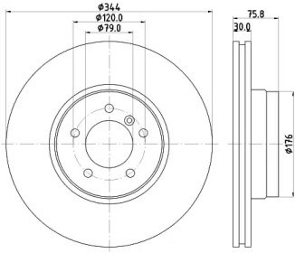 Ротор гальмівний 8DD355128381 HELLA