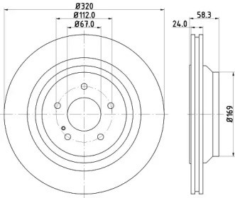 Дискові гальма 8DD355128751 HELLA