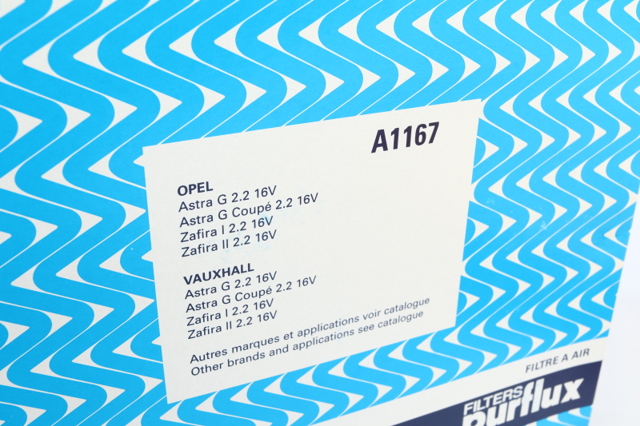 Фільтр повітряний A1167 PURFLUX