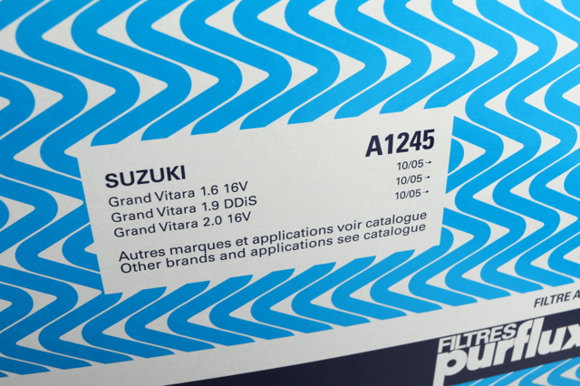 Фільтр повітряний A1245 PURFLUX