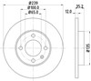 Диск гальмівний передній BG2116 DELPHI